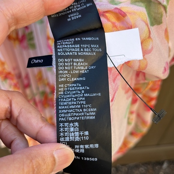 The Kooples Pleated Floral-Print Maxi Dress size 2 Bridal Shower Wedding Fairy - Picture 16 of 16